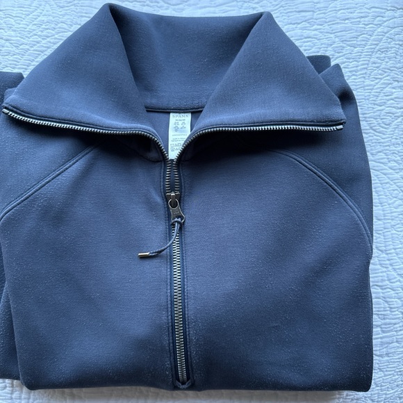SPANX Dark Blue Quarter-Zip Top - Picture 4 of 7